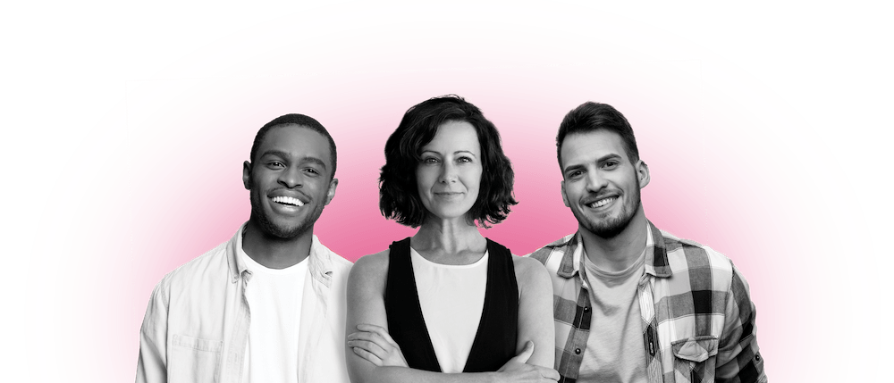 Two men and one woman in recovery