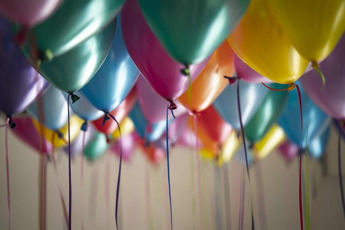 Balloons at a party. Parties and celebrations can sometimes cause relapse