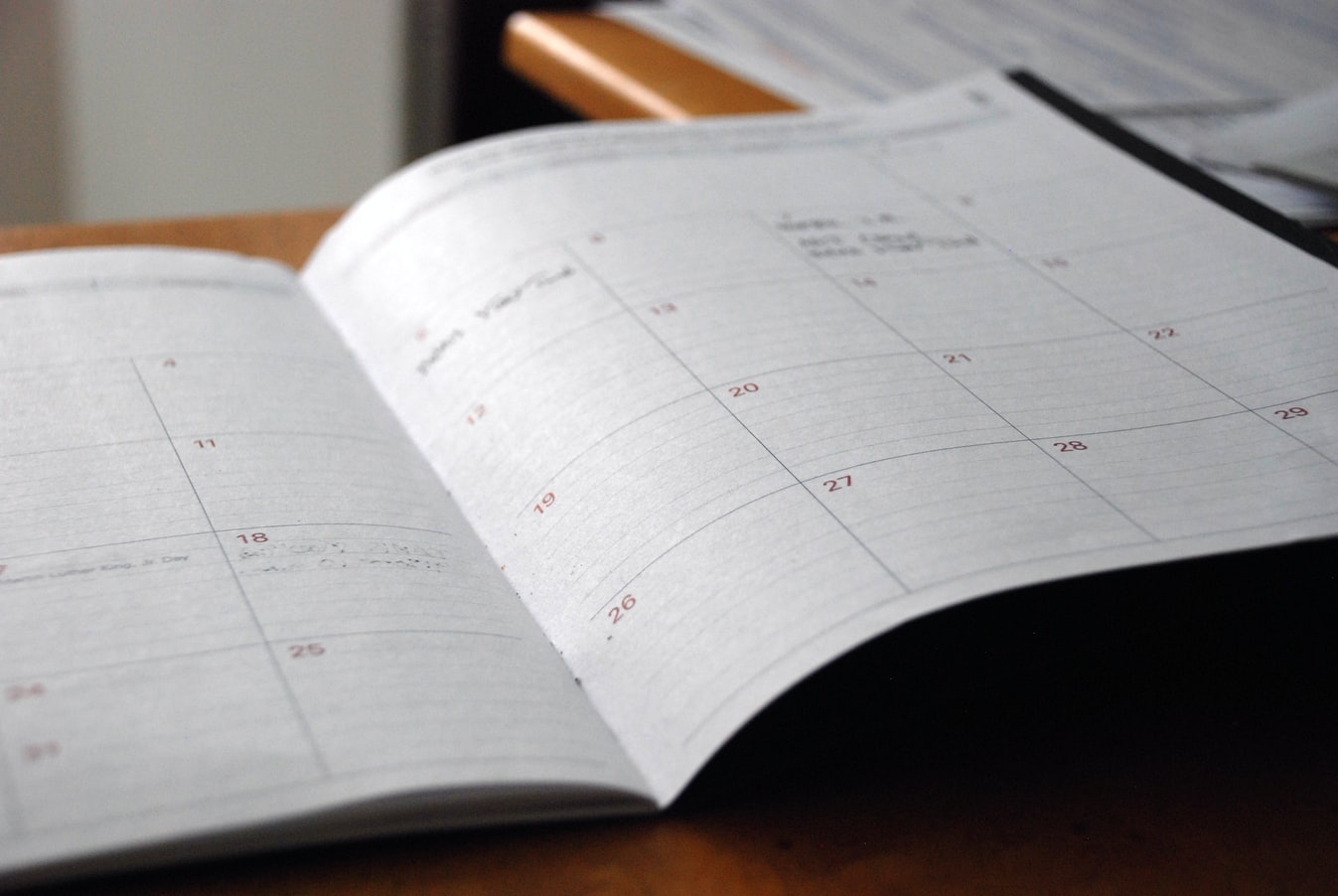 A calendar where an individual can plan their saint patricks day plans