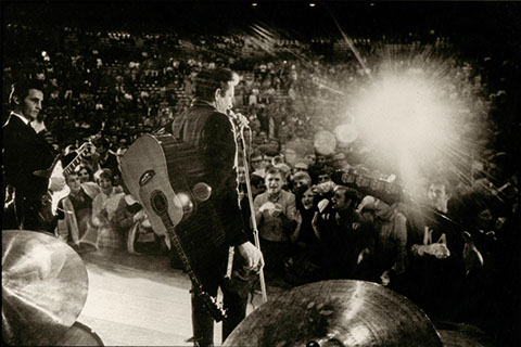 Johnny Cash performing
