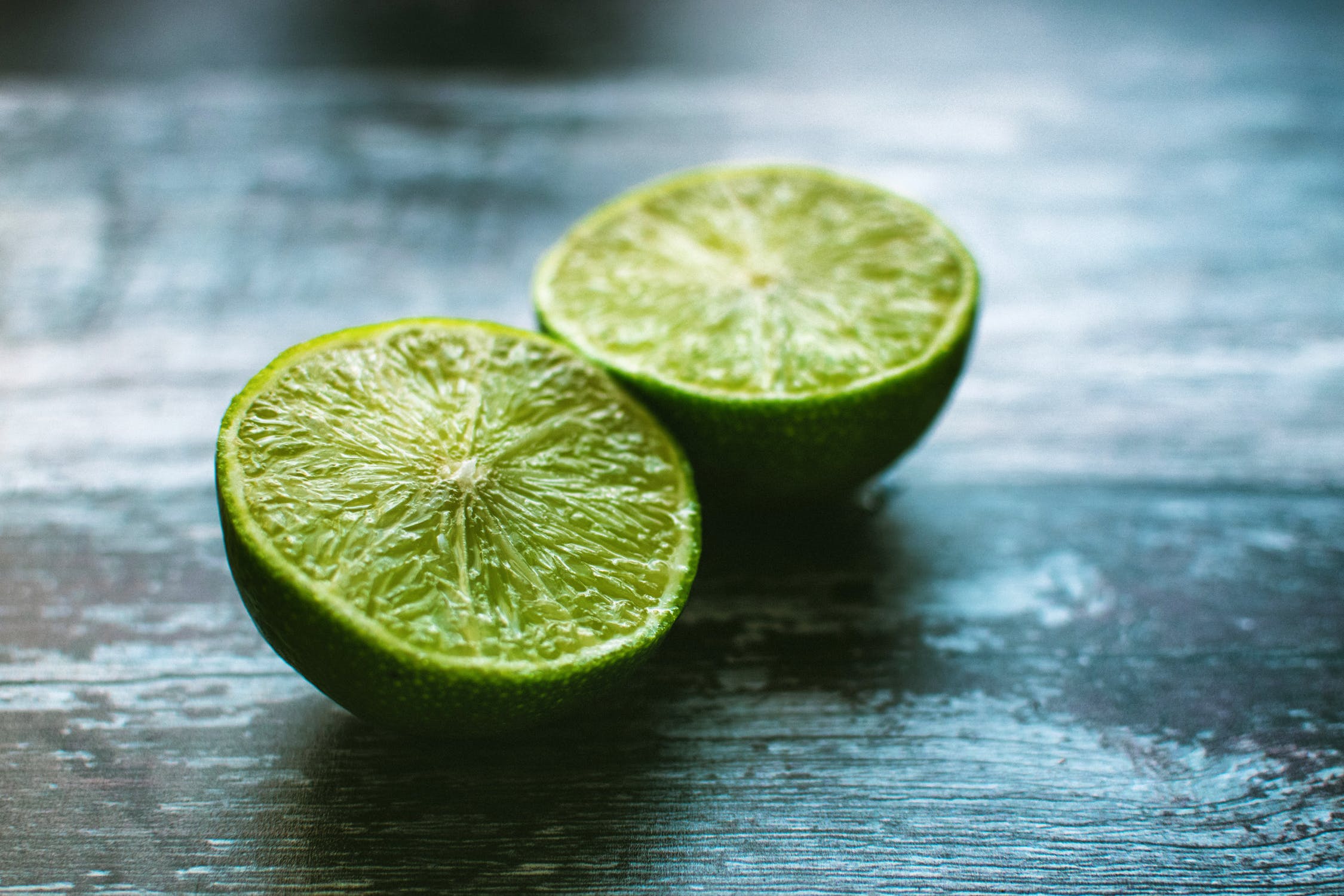 Fresh cut limes that can be used in an alcohol free beverage