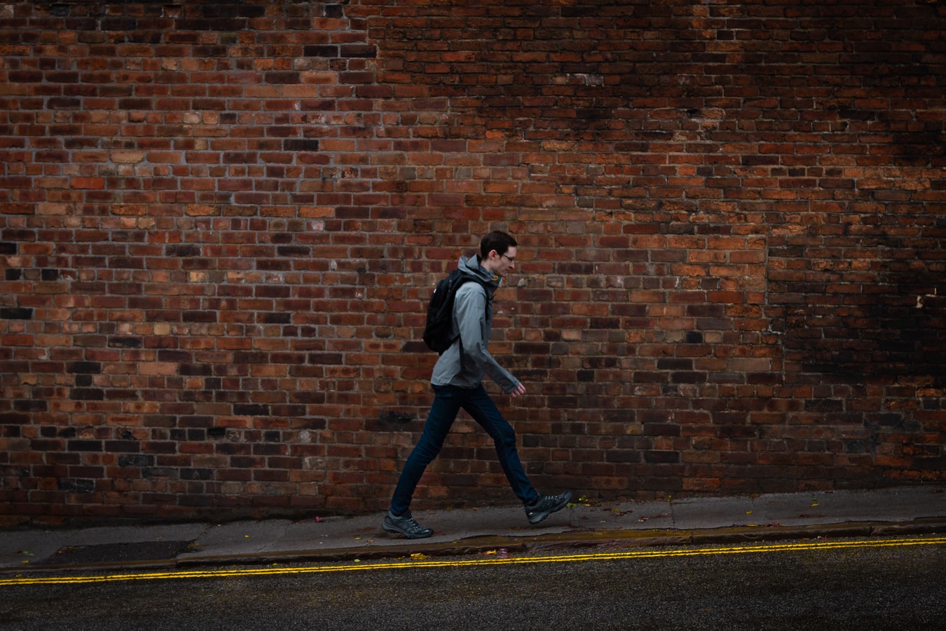 A man walking on the street