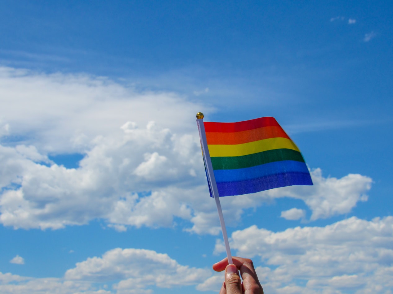 A LGBTQ flag