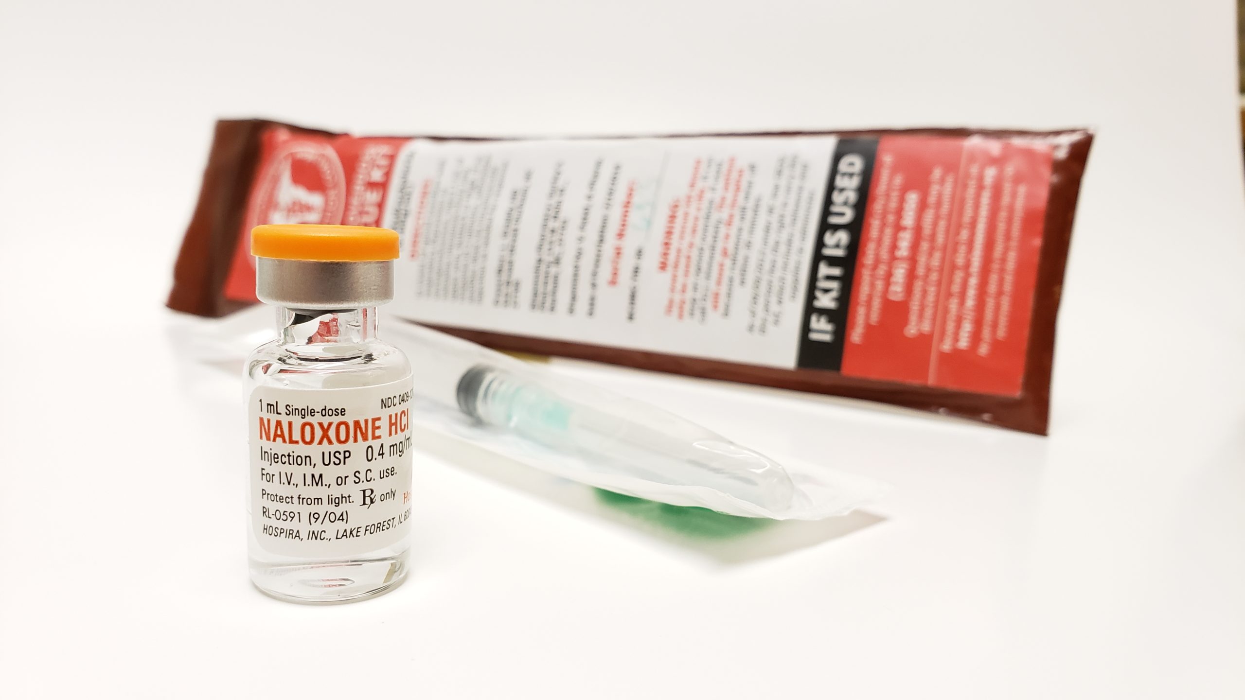 Bottle of Naloxone