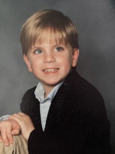David, victim of fentanyl overdose, as a child
