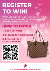 The 2022 Women's Spectacular giveaway at the Chilhowee Convention Center offers a $2,000 Louis Vuitton purse to one lucky winner, courtesy of Landmark Recovery!