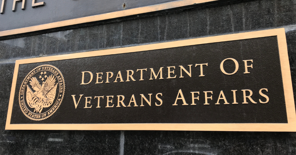 department of veterans affairs sign
