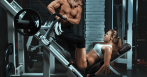 A couple working out at the gym. Exercise is one of the best ways to create a routine that gives you the stability you need to abstain from substance abuse while in recovery from drug addiction or alcoholism.