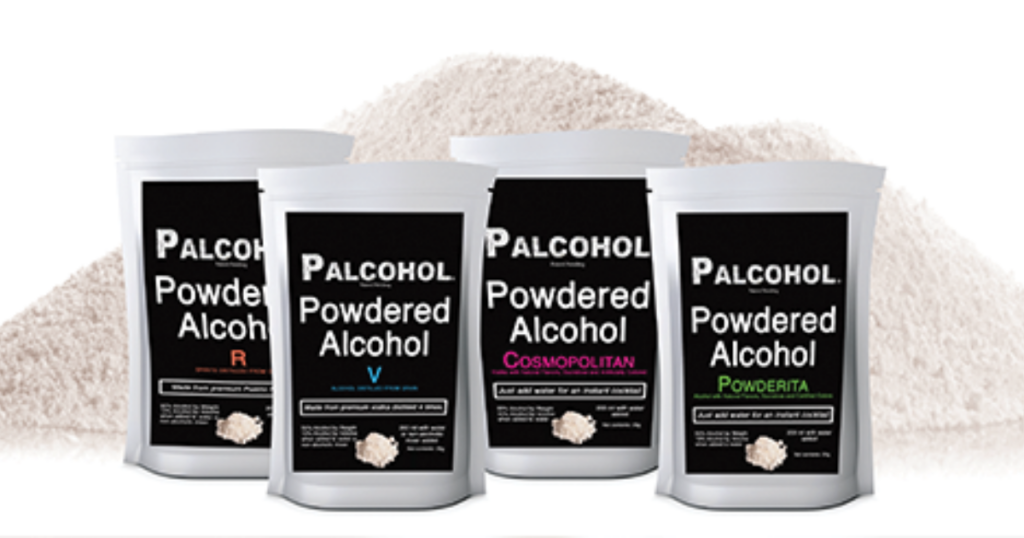 four packets of powdered alcohol