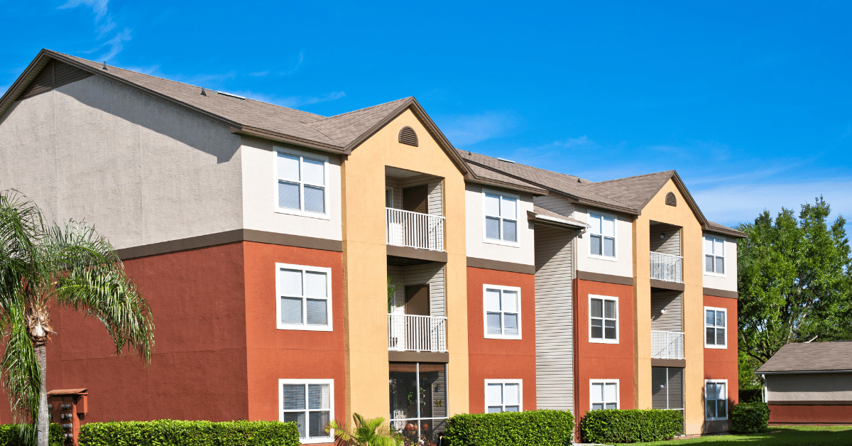 The apartment complex signifies stability for a person in recovery, which is what a meth user needs after addiction treatment because it's difficult to control impulses to use after the effects of long-term stimulant abuse.