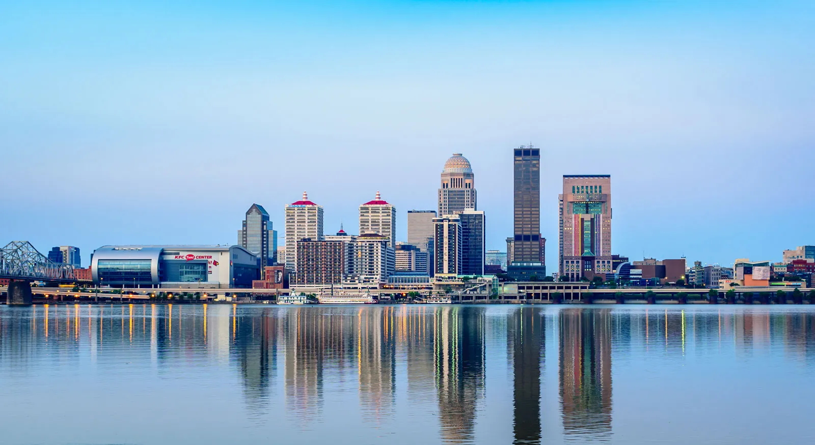The Louisville, KY skyline. Louisville is home to some of the top addiction treatment centers in the U.S.