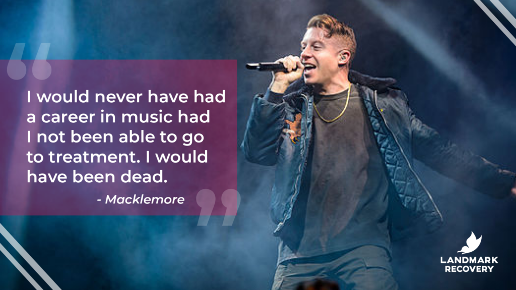 Macklemore talks about going to addiction treatment