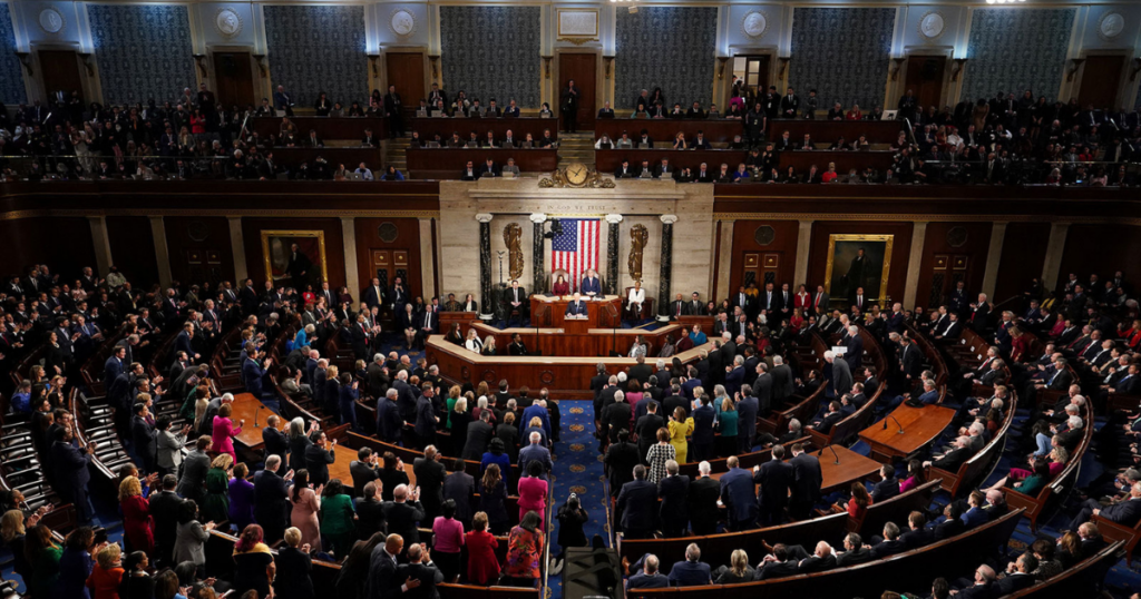 a wide angle of the 2023 state of the union address kevin lamarque reuters