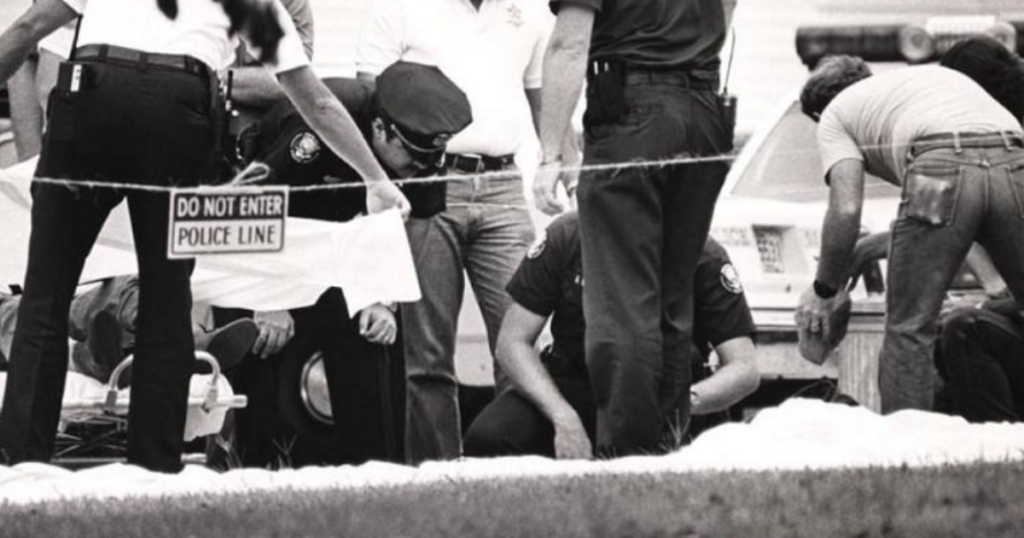 photo from 1985 crime scene of andrew thornton's death courtesy of the knox news sentinel archive