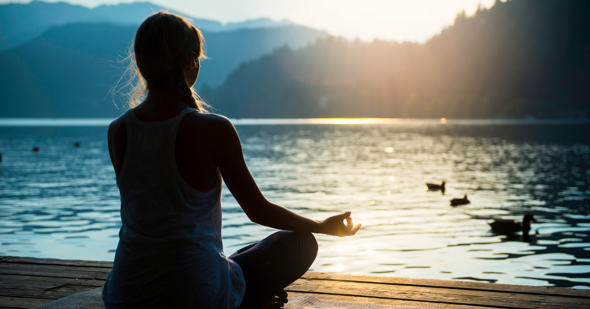 a woman uses meditation as a recovery tool for addiction recovery