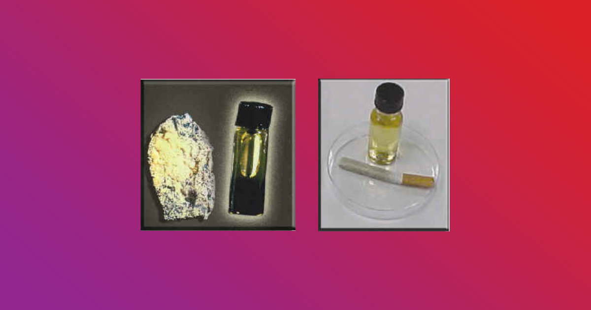 PCP cigarette and vial