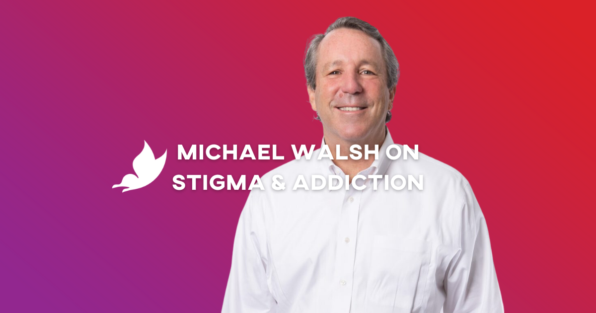 Michael Walsh discussing stigma and addiction