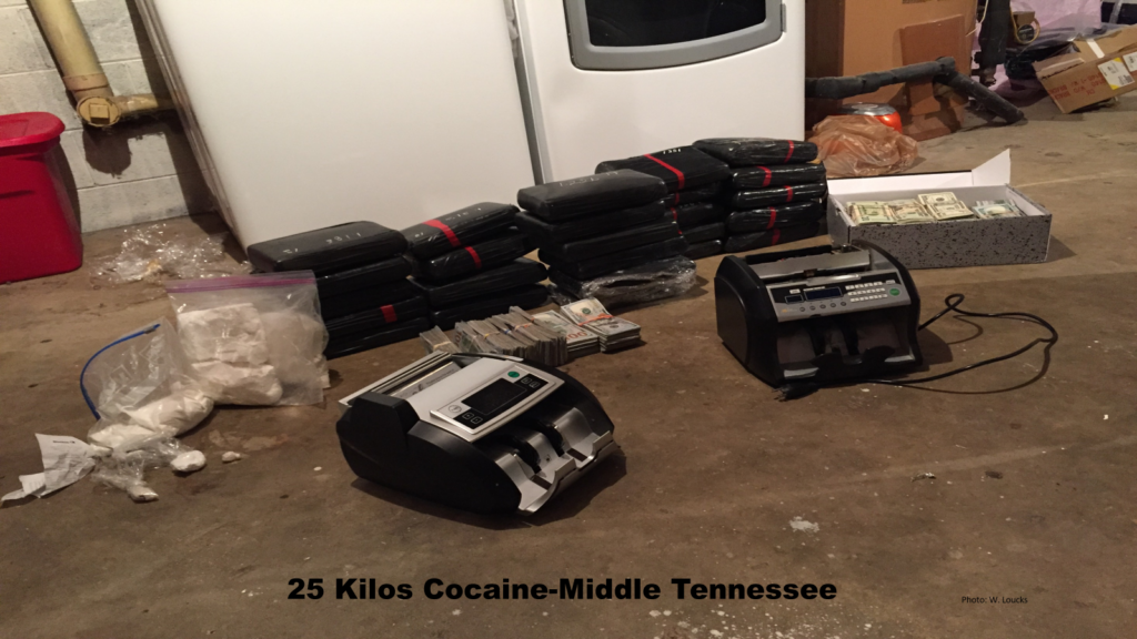 25 kilos of cocaine seized in a Middle Tennessee raid